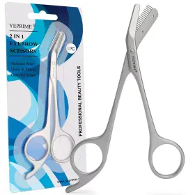 Es002 Yeprime Eyebrow Trimming Scissors With Comb Gifts For Men Women Stocking Stuffers Stai