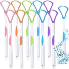 Tz-yerliker-116 Yerliker 10 Pcs Tongue Scraper Cleaner Scrapers For Adults Portable