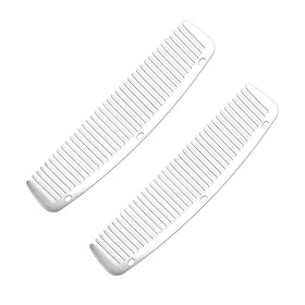 Yiootop 974393633166 2pcs Metal Anti Static Barber Combs Stainless Steel Hair Comb Cutting Se
