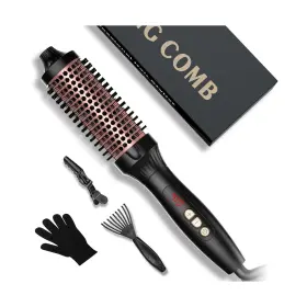 115-6 Yitrust 1.5 In Thermal Brush Curling Iron Heated Round Volumizing ... Fast Ship