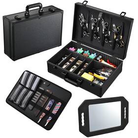 Yueieoun 7025 Professional Barber Case With Mirror Hairdresser Tool Bag Mens Grooming