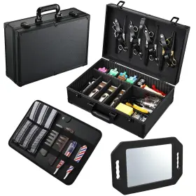 M62f Yueieoun Barber Accessory Case With Mirror Profesional Barbers Briefcase Tool B