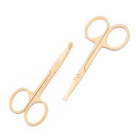 Yutoner Hh496 3.5 Inch Silent Pet Grooming Small Pack Of 2 Golden-curved Straight