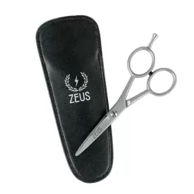 Zeus 857178008365 Handmade German Stainless Steel Best Beard Trimming Scissors With Leather Case