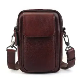 Zhuoliang 607603005564 Small Leather Crossbody Bags For Women Travel Cell Phone Purse Mens Messenger