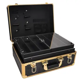 028953 Zibarber Barber Salon Case Golden 028953 Zibarber Barber Salon Case Golden