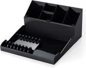 S-409 Zibarber Storage Shelf Hair Scissors Holder Barber Box Detachable S