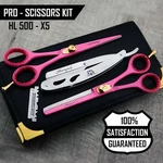 Barber/professional Cutting Thinning Scissors Shears Hairdressing Pink Set New. Price: $46.99.