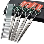 Professional Grooming Shears Set Dogs Straight & Thinning Curved Scisso... New. Price: $97.21.