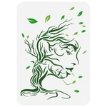 Fingerinspire Woman Painting Stencil 8.3X11.7INCH Hollowed Trees Branche... New. Price: $11.60.