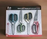 Cangshan German Steel Forged 4PC Heavy-duty Shears Set W/ Blade Cover New. Price: $39.97.