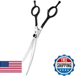 Dream Reach 7" Downward Curved Dog Grooming Scissors For Trimming Face And Paws, New. Price: $48.13.