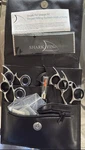 Sharkfin Professional Shears Kit Haircutting Right Hand 5.5IN Forged 440-A Steel Used. Price: $350.00.