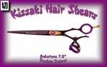 Kissaki 7.0" Gokatana Black Cherry Purple Double Swivel Hair Scissors Shears New. Price: $179.99.