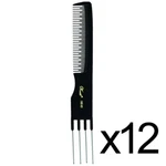 Barber Beauty Salon Krest Specialty Hair Styling Cutting Comb #8000 -12 Pc Black New. Price: $29.99.