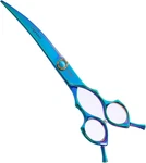 7.5'' Dog Curved Scissors For Grooming 440C Stainless Steel Green Professional New. Price: $139.99.