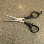 Marianna 01211 Stainless Steel Thinning Hair Scissors Shears W/ Finger Rest Used. Price: $12.50.