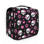 Mnsruu Hanging Toiletry Bag Pink Hearts And Skulls Makeup Portable Travel... New. Price: $30.58.