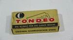 Vintage Tondeo Box Of 10 Straight Edge Blades - Made Germany Swedish Steel New. Price: $16.48.