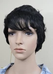 Sam Sung Imex #1B Off Black 100% Human Short Cut With Wave Hair Full Wig,#rocky New. Price: $37.00.