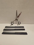 Sharkfin Js 5.5" Lh Hair Cutting Scissors - Silver New. Price: $80.00.