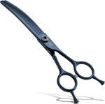 Fenice Peak 7" Curved Chunker Dog Grooming Scissors, 50% Thinning Rate, 25 New. Price: $101.30.