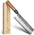 Kawahiro Japanese Nakiri Knife, 7 Inch Handcrafted VG10 High Carbon Stainless... Open. Price: $125.00.