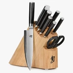 Shun 11 Piece Classic Damascus Handcrafted Seki Japan Knife & Block Cutlery Set Used. Price: $499.99.