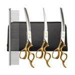 Dog Grooming Scissors,curved Chunkers Shears Deg With Safety Round T... New. Price: $68.42.