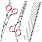 Faigeo Dog Grooming Scissors With Safety Round Tips Stainless 4 1, Pink New. Price: $19.73.