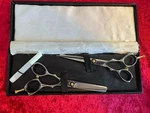 Professional Viper Shears Hair Cutting Scissors Set Thinning & Barberkit Used. Price: $89.00.