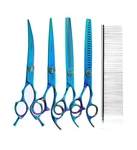 7.5'' Dog Scissors Set For Grooming 440C Stainless Steel Green Professional P... New. Price: $331.08.