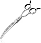 Curved Dog Grooming Scissors, 7" With 23 Teeth For Quick Coat Thinning New. Price: $99.99.