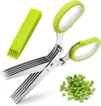 Herb Scissors, X-chef Multipurpose 5 Blade Kitchen Shears Green New. Price: $14.69.