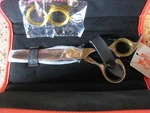Sharf 6.5" Thinning Gold Touch T42 Grooming Shear - New/case/tags. Price: $77.99.