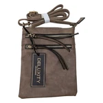 Deluxity Vegan Suede Leather Crossbody Bag Taupe Brown Purse Multi Zip Pockets New. Price: $12.79.