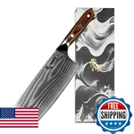 Soden 7 Inch Cleaver Knife VG-10 Damascus Steel Professional Meat & Bu New. Price: $96.17.