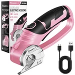 Sakerplus Cordless Electric SCISSORS,4V Boxed Rotary Cutter (pink), New. Price: $42.01.