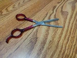 Diane Solingen Germany Thinning Scissors - 58R Ice Chrome Used. Price: $14.99.