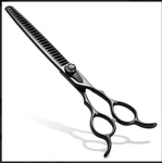Fenice Totem Dog Grooming Scissors/shears: 7.5 Inch Bright Black Pet Chunkers New. Price: $39.00.