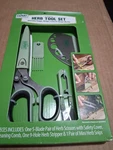Expert Gardener Herb Tool Set 4 PIECE-5 Blade SCISSOR+9 Hole Stripper+snips A-16 New. Price: $11.00.