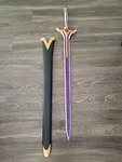 41" Sao Asuna Sword /sheath Radiant Light Under World Blade Metal Cosplay Weapon Used. Price: $42.50.