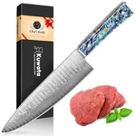 Kuwata Damascus Chef Knife 8 Inch Japanese 10CR15MOV Blade Hand Forged New. Price: $77.84.