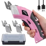 Decwls Cordless Electric Scissors For Fabric With 3 Type Blades, 4V Rechargeable New. Price: $57.40.