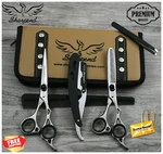 Hairdressing Professional Scissors Barber Salon Cutting Shears Razor Set. New. Price: $25.08.