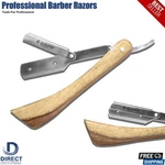 Instumax Wooden Straight Edge Razor Men's Folding Shaving Barber Tool, New. Price: $10.64.