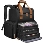 Mancro Hairstylist Travel Bag, 2-LAYER Cosmetology With 3 Separate Pouches New. Price: $63.87.