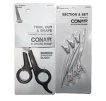 Conair Barber Shears & Sectioning Clips Hair Cutting Tools Set (blue Scissors) New. Price: $14.99.