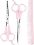 New Pink Stainless Steel Hair Cutting Shears Thinning Set 6.7 Inch Fast Shipping. Price: $9.26.