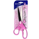 Westcott 8" Pink Breast Cancer Awareness All-purchase Straight Handle Scissors New. Price: $7.45.